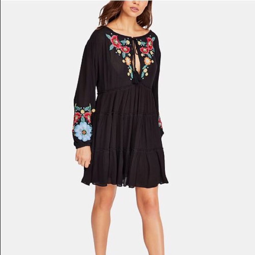 NWT Free People Spell on You Embroidered Dress